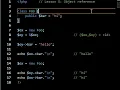 PHP Lesson 5 Assigning a Reference objects