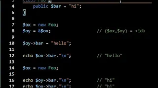 PHP Lesson 5 Assigning a Reference objects