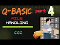 QBasic file handling program WRITE READ mode