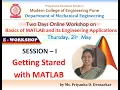 SESSION I - Introduction to MATLAB