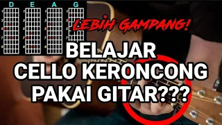 Download TUTORIAL CELLO KERONCONG - BELAJAR PAKAI GITAR. LEBIH MUDAH MP3