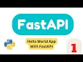 First App with FastAPI Introduction Part1 FastAPI Tutorial 2023