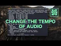 FFMPEG HOW TO CHANGE THE TEMPO OF AN MP3 TRACK - Using atempo