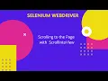 Scroll to the element using Javascript Understand the ScrollIntoView Scroll in Up Down Direction
