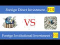 FDI vs FII - Differences explained with easy examples