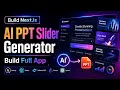 Build Deploy AI PPT Slider Generator App using React Vite Genkit Imagekit