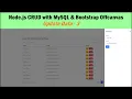 Node js CRUD with MySQL Bootstrap Offcanvas - Update Data