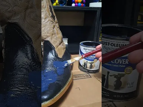 Download MP3 Genius hack! Fix faux leather boots with latex paint!