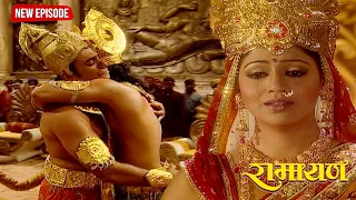 lord shri ram and hanuman weep bitterly as they embrace ramayan episode 221