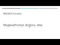 Sem 5 Class 7 Module IV Select Case Statement Msgbox Function and Inputbox Function