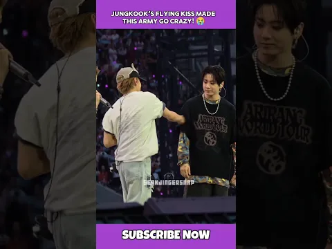 Jungkook’s Flying Kiss Made This ARMY Go Crazy! 😭 #shorts #bts
