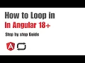 Ultimate Guide to Looping in Angular 17 18 New vs Traditional Methods