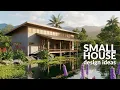 Tropical Small House on Stilts with Pond View Cozy Nature Retreat Design