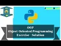 OOP Solution Exercise Python tutorial
