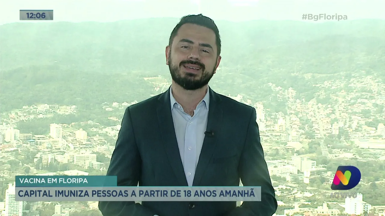 Vacina: Florianópolis imuniza pessoas a partir de 18 anos nesta quinta
