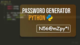 Make strong password in Python Python practice