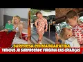 Lagu Vinícius jr surpreendeu Virginia eas crianças em Mangaratiba 