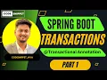 Spring Transactions and Transactional Annotation Explained Part 1