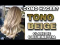 Mechas y decoloracion en TONOS BEIGE tips y formulas