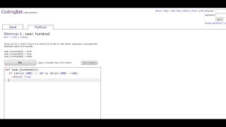Warmup-1 near - hundred Python Tutoriall Codingbat com