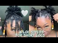 Loc styles for short locs Loc styles for beginners Starter Loc Styles