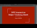 WPI Interactive Major Tracking Sheet