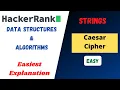 Caesar Cipher Hacker Rank Problem Solving Algorithms - Strings in Hindi