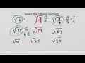Identify rational numbers under square roots
