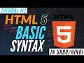 Learn HTML 5 - HTML Basic Syntax