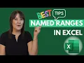 How to use Named Ranges in Excel Easy Formula Trick
