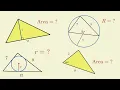 Finding area inradius and circumradius of a triangle