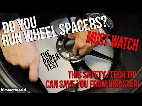 Download MP3 MUST WATCH if you run WHEEL SPACERS - VERY important SAFETY tip!!!