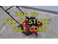 How To Fix a Stuck or Frozen Lawnmower Pull Cord EASY