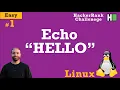 1 Echo HELLO - Full Linux Tutorial