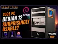 Debian 12 on a 949E ALDI PC 2005 - Surprisingly Usable