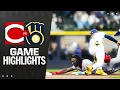 Reds vs Brewers Game Highlights 25 MLB Highlights