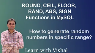 ROUND CEIL FLOOR RAND ABS SIGN in MySQL How to generate random number in MySQL MySQL