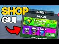 How to Make a Shop GUI in Roblox Studio 2026 - Earn Robux