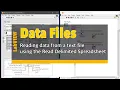 LabVIEW Data files Reading data from a text file using the read Delimited Spreadsheet