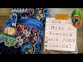 How to make a peacock boho journal using our peacock boho kit making bohoneeds
