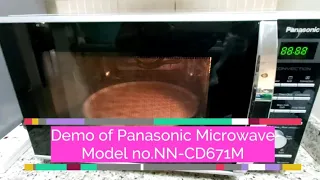 First Time Complete Demo of Panasonic Convection Grill Microwave Oven Model No NN - CD671M