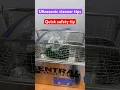 Ultrasonic cleaning A 60 second CRASH course