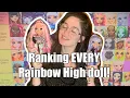 I ranked EVERY RAINBOW HIGH DOLL Rainbow and Shadow High doll tier list Who are the best worst