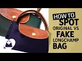 HOW TO Spot Original vs Fake Longchamp Bag Longchamp Le Pliage Tote Bag