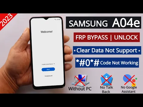 Download MP3 Samsung A04e Frp Bypass - Clear Data Not Support - New Method Without PC 2023 Android 12 | 13