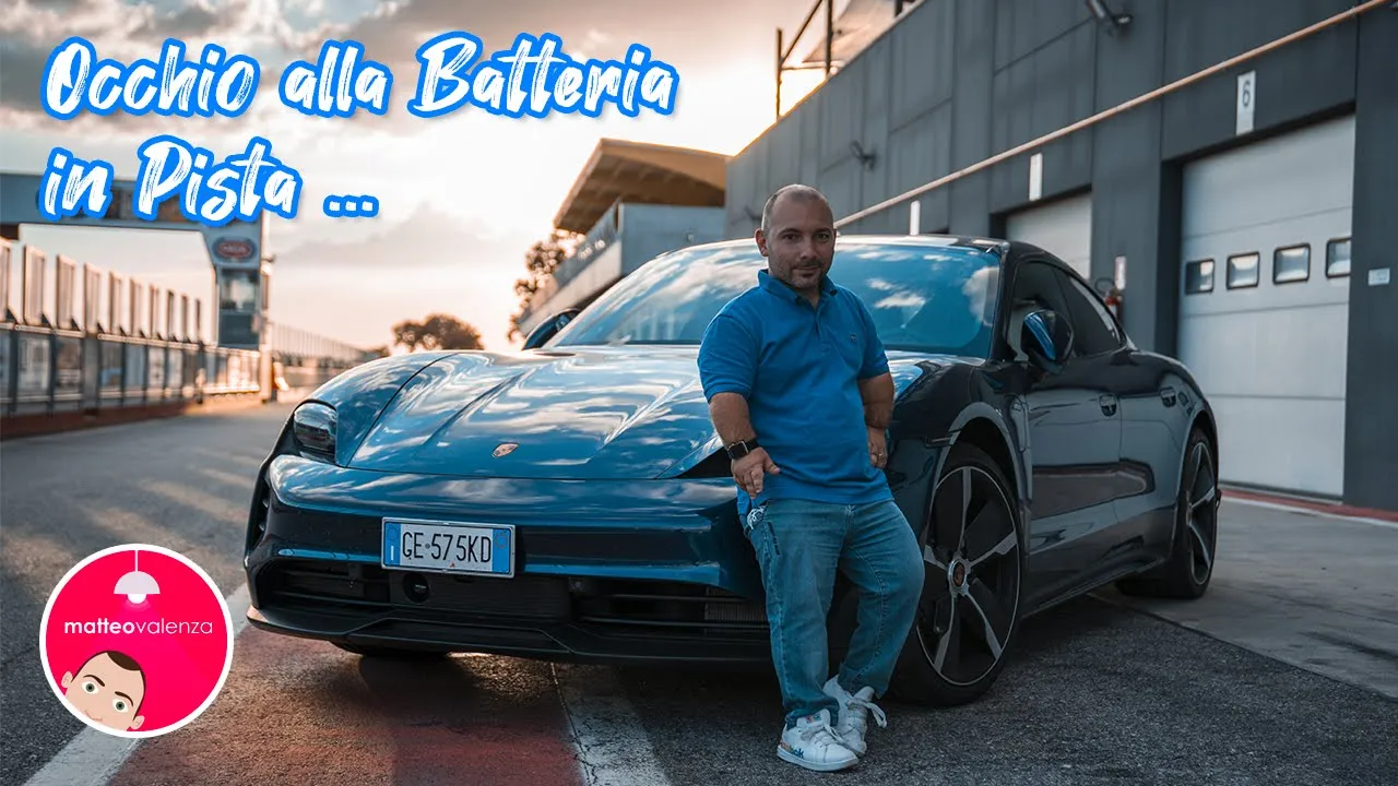 In pista con PORSCHE TAYCAN ... BATTERIA 0%
