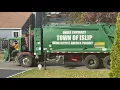 Town of Islip CCC McNeilus Garbage Truck 12 Passing By