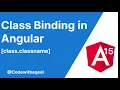 Class Binding in Angular How to use class binding in Angular
