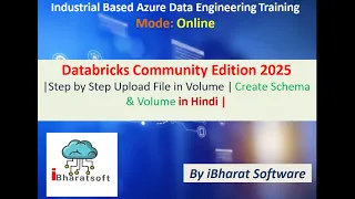 Databricks Community Edition 2025 Create Schema Volume Upload CSV Parquet Files