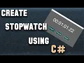 How to make a Stopwatch in windows form application using C